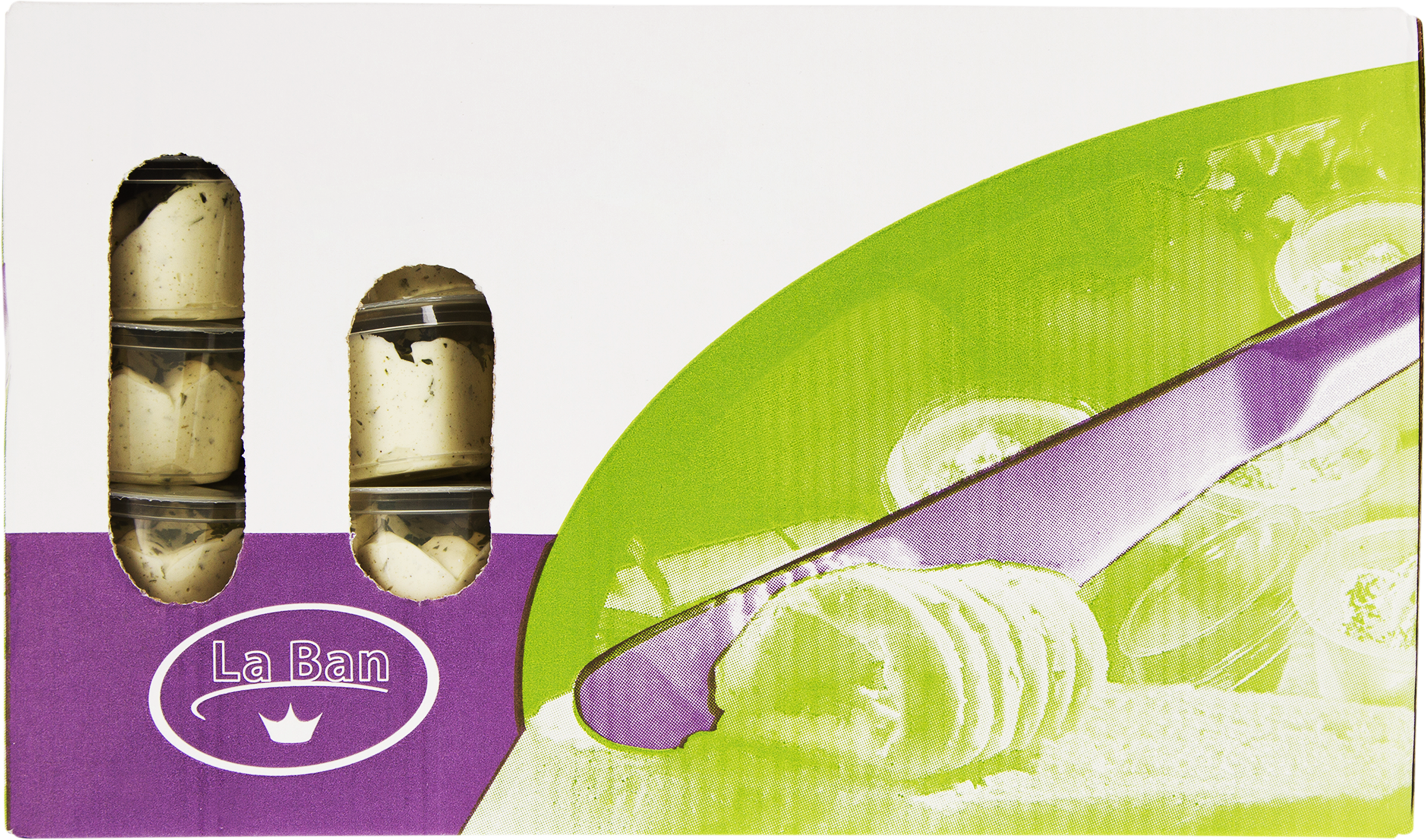 Kruidenboter cups 100x10g La Ban