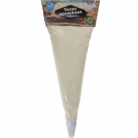Verse Roomkaas naturel spuitzak Lebo
