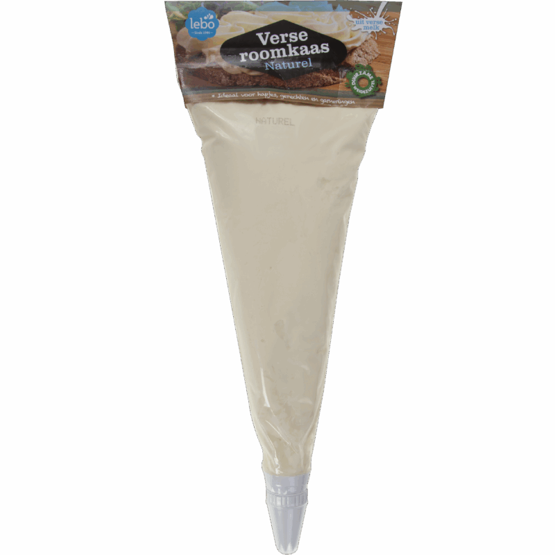 Verse Roomkaas naturel spuitzak Lebo
