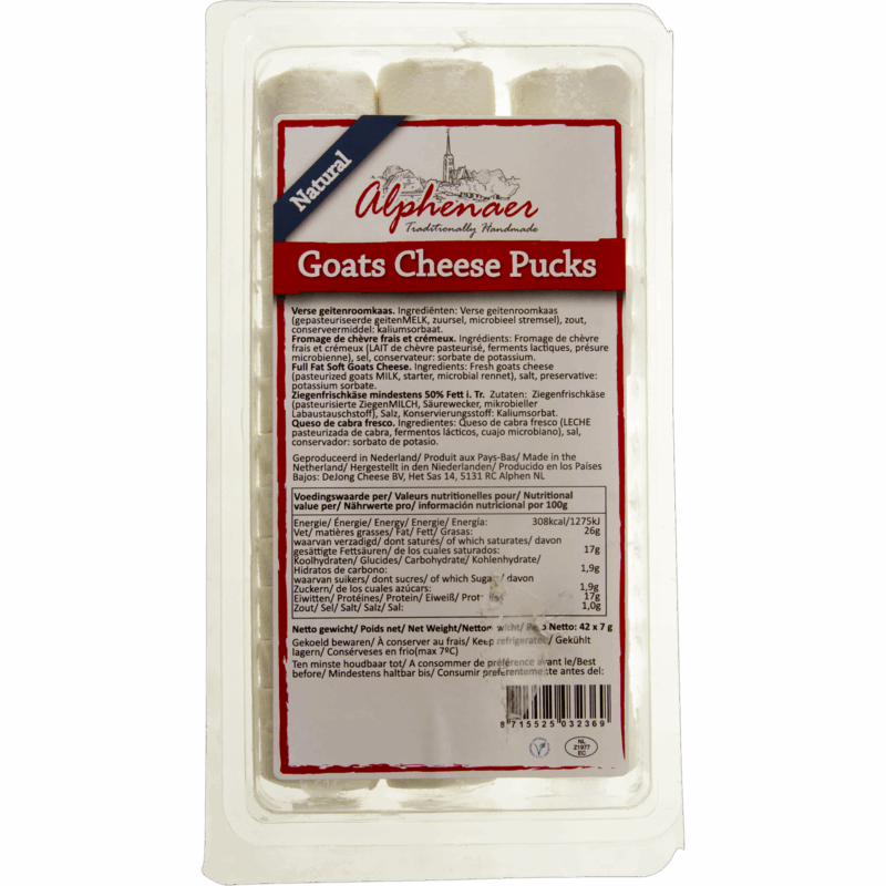 Alphenaer verse geitenkaas 42x7g schijfjes